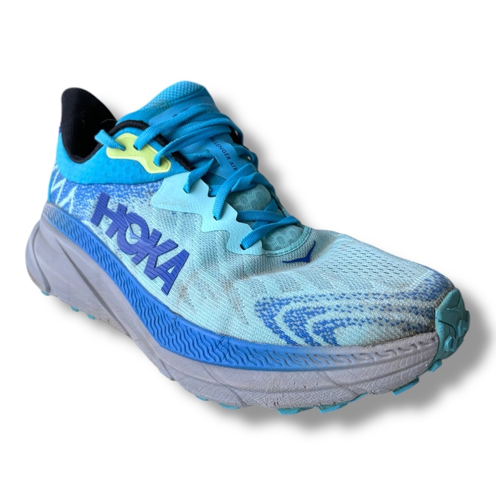 Size 13 D - Hoka One One Challenger ATR 7 Max Cushion Shoes Swim Day Cloudless